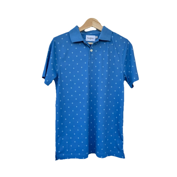 Goodfellow & Co Other - Goodfellow & Co Blue Polo Shirt Small Short Sleeve Patterned Golf Casual